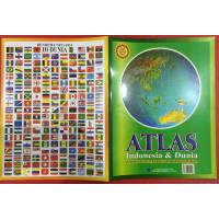 Buku Atlas Indonesia dan Dunia besar