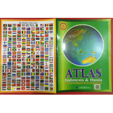 Buku Atlas Indonesia dan Dunia besar